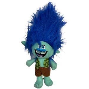 Trolls Green With Blue Hair Brench Troll